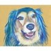 Long-haired Dachshund/Lab Mix - Dog Art -8x10 Art Print from original art- Dog Portrait - Dog Lovers -TAGT