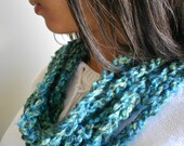 Leaf Fern Green Yarn Scarf
