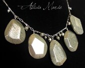 Kanza - Pyrite Statement Necklace
