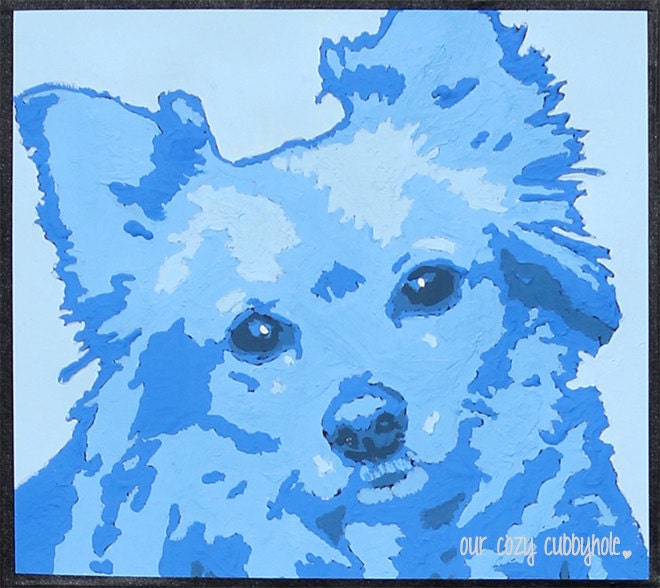 Custom Andy Warhol Inspired Pop Art Pet Portrait - 1 Box