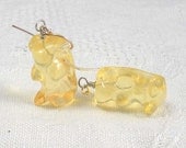 Earrings: Real Candy Gummy Bears Dipped in Resin