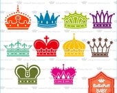 Digital Crown Clip Art, Personal and Small Commercial Use ---- BB 0438