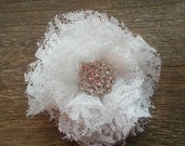 Bridal Clip - Lace Bloom Flower Hairpiece