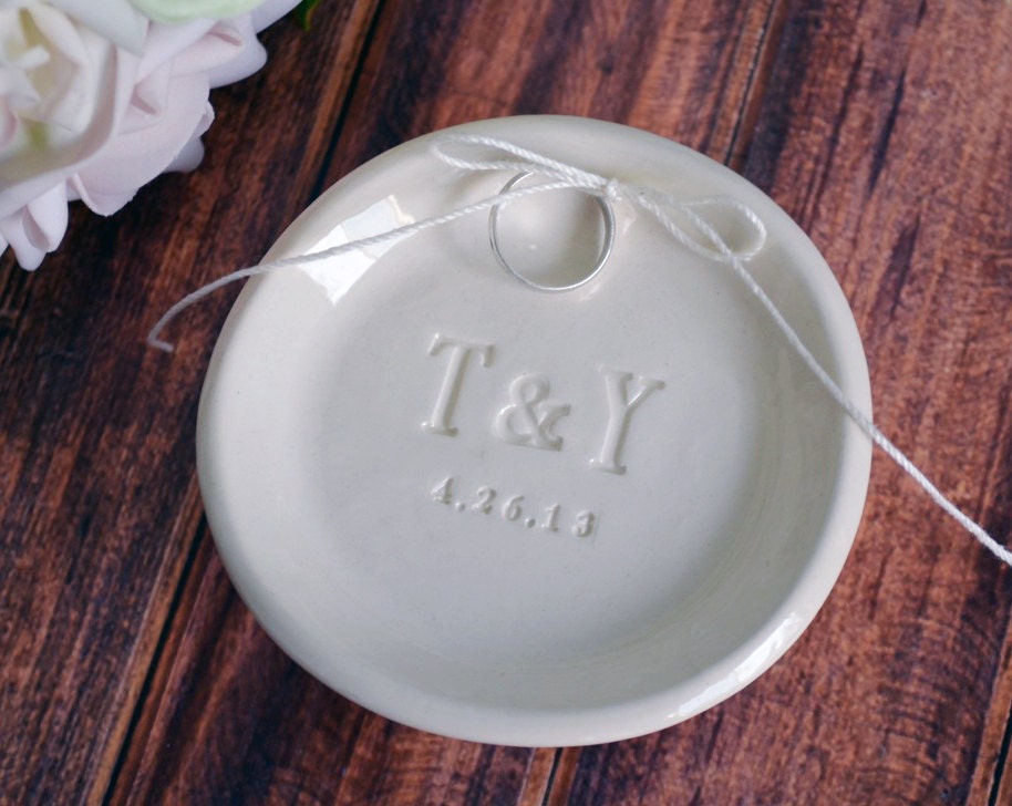 Personalized Round Ring Bearer Bowl - Gift Bagged & Ready to Give