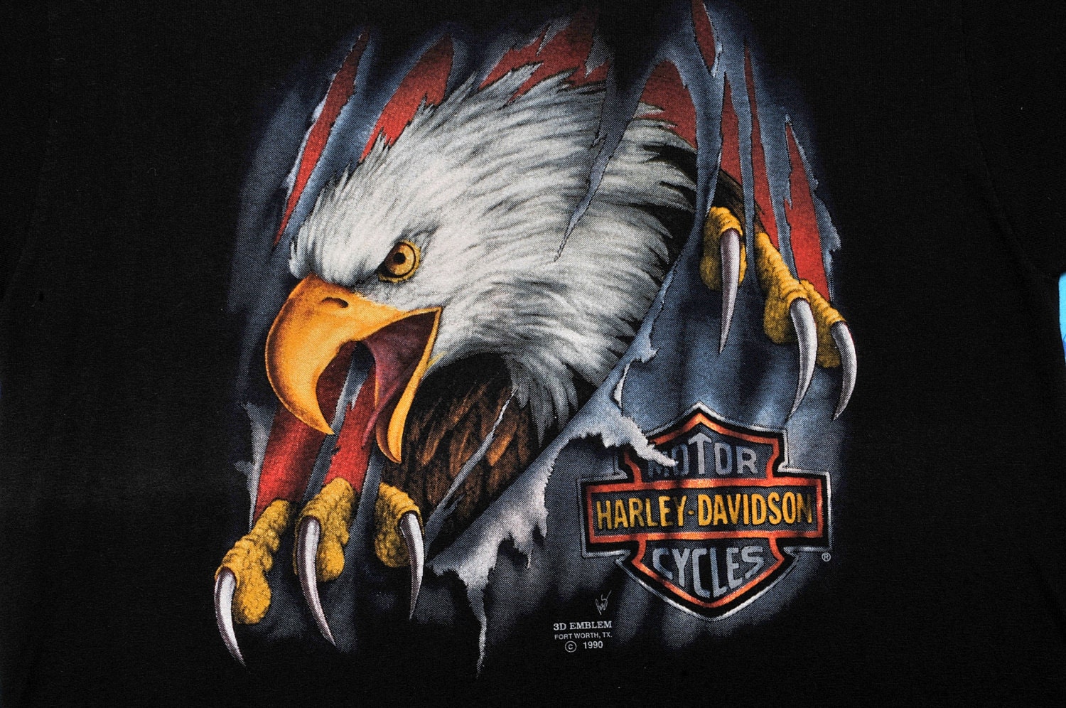 Harley-Davidson "Slashing Eagle" T-Shirt (3D Emblem)