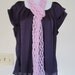 LOVE KNOT SCARF in light Orchid. Soft, Beautiful Knotted Scarf  for Women. Summer Scarf