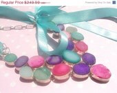 50% OFF SALE Druzy Necklace by Amanda Lynne LUXE