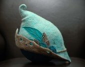 woman's felt fairy hat "wren"