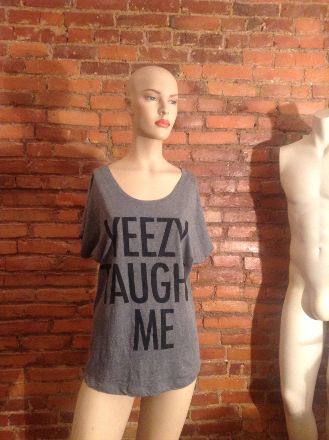 Yeezy Taught Me - Kanye West Flowy loose shirt Kim Kardashian clothing top 002