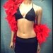 Fringe Burlesque top and skirt, stripper, flapper costume, lingerie
