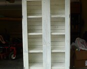 Distressed Bookcase with doors