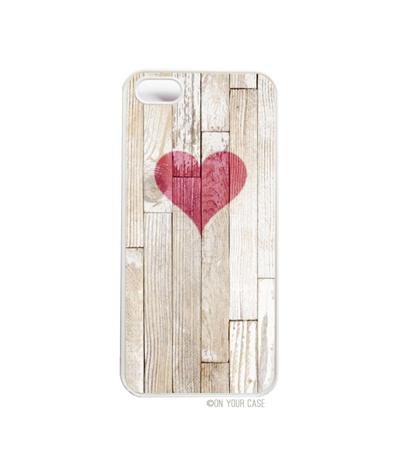 iPhone 5 Case - Wooden Heart