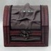 Grey Leather Tarot Storage Desk Organizer Stash Box Altar Treasure Chest Witch Wiccan Pagan