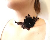 Bridesmaids Necklace, Lace Necklace, Women accessories, Floral Necklace, Bridesmaids, Gifts For her, Bridal Accessories