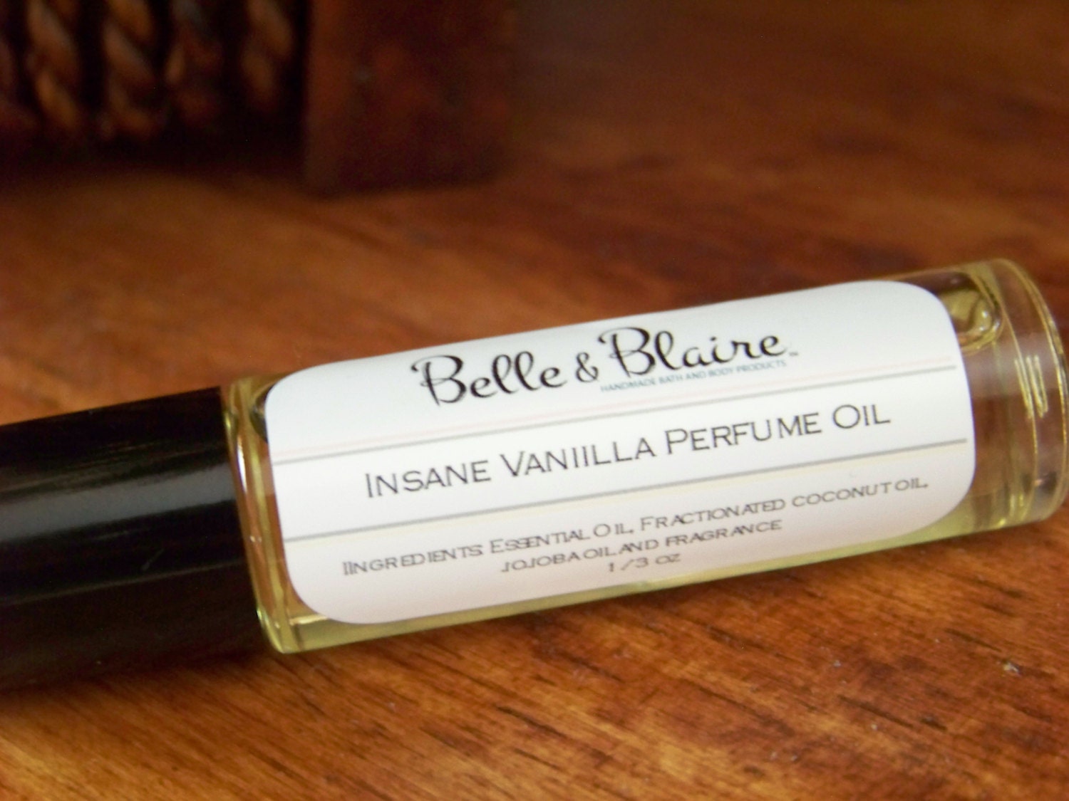 Vegan- Insane Vanilla Perfume Oil- French Vanilla, Chestnuts, Sweet Candy, Vanilla Bean- Roll On Perfume
