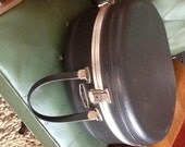 Round Suitcase // Vintage Suitcase // Round Boyle Suitcase // Amelia Earhart Luggage