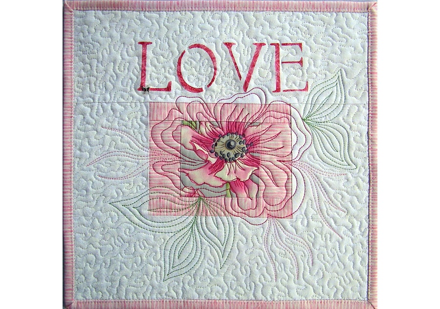Art Wall Hanigng Quilt, Cottage Chic Wall Decor Under 50
