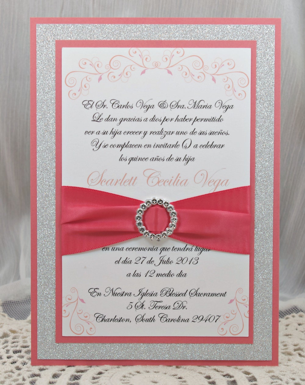 quinceanera invitation in spanish sample