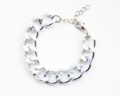 ON SALE: Silver Plated chunky chain Bracelet