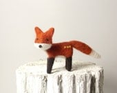 Cute little collectable fox toy - needle felt animal