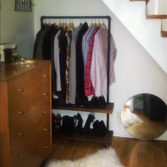 Industrial Double Garment Rack (54")