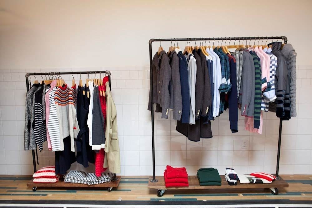 Industrial Garment Rack (42")- As Seen In Country Living Magazine