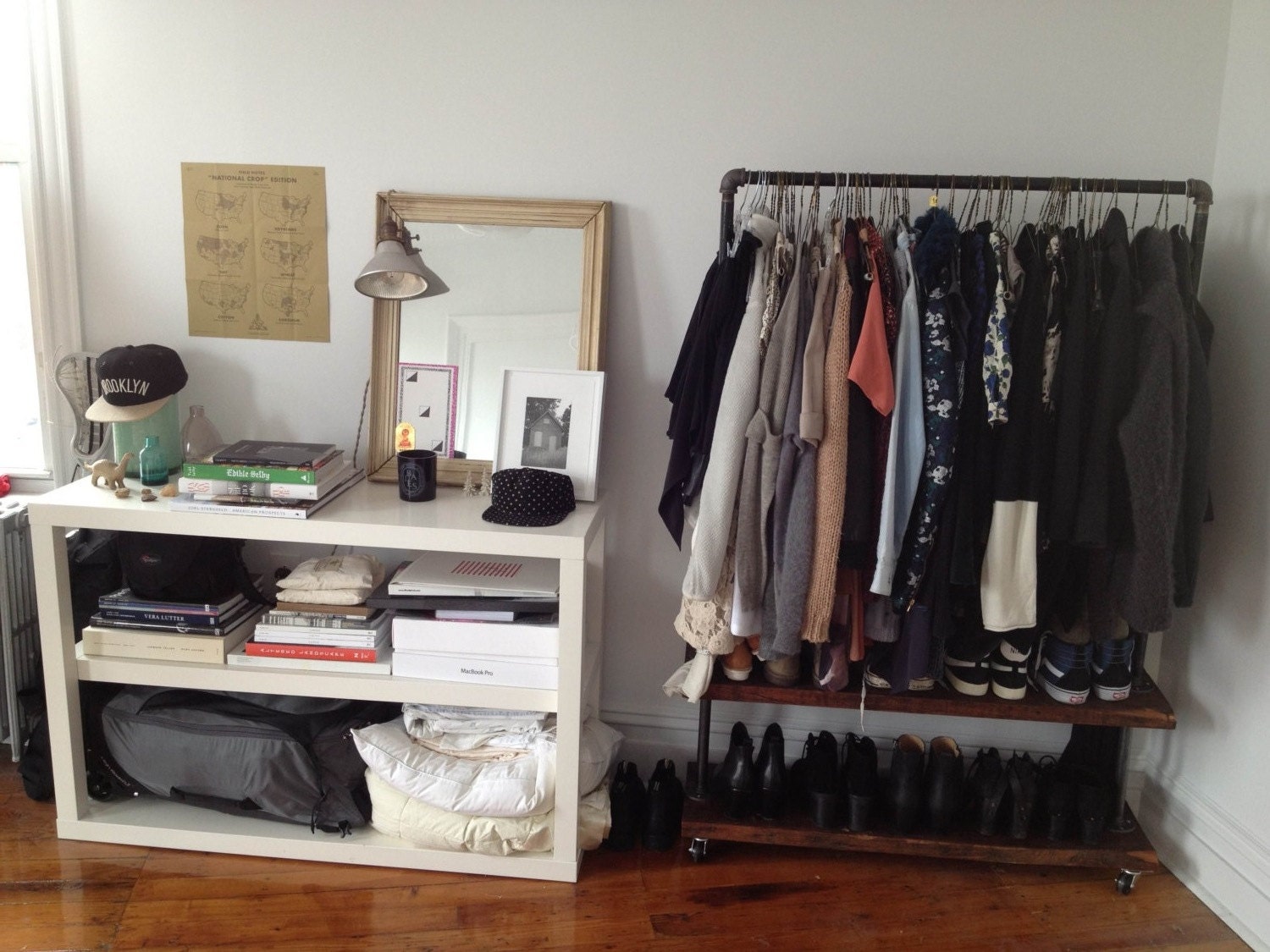 Industrial Double Garment Rack (42")