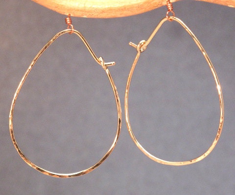 Hoop Earrings - Teardrop