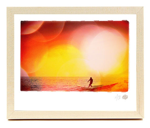 Surf Photo  12" x 15"  Art Print "Drop Knee" - Borrowed Light Series