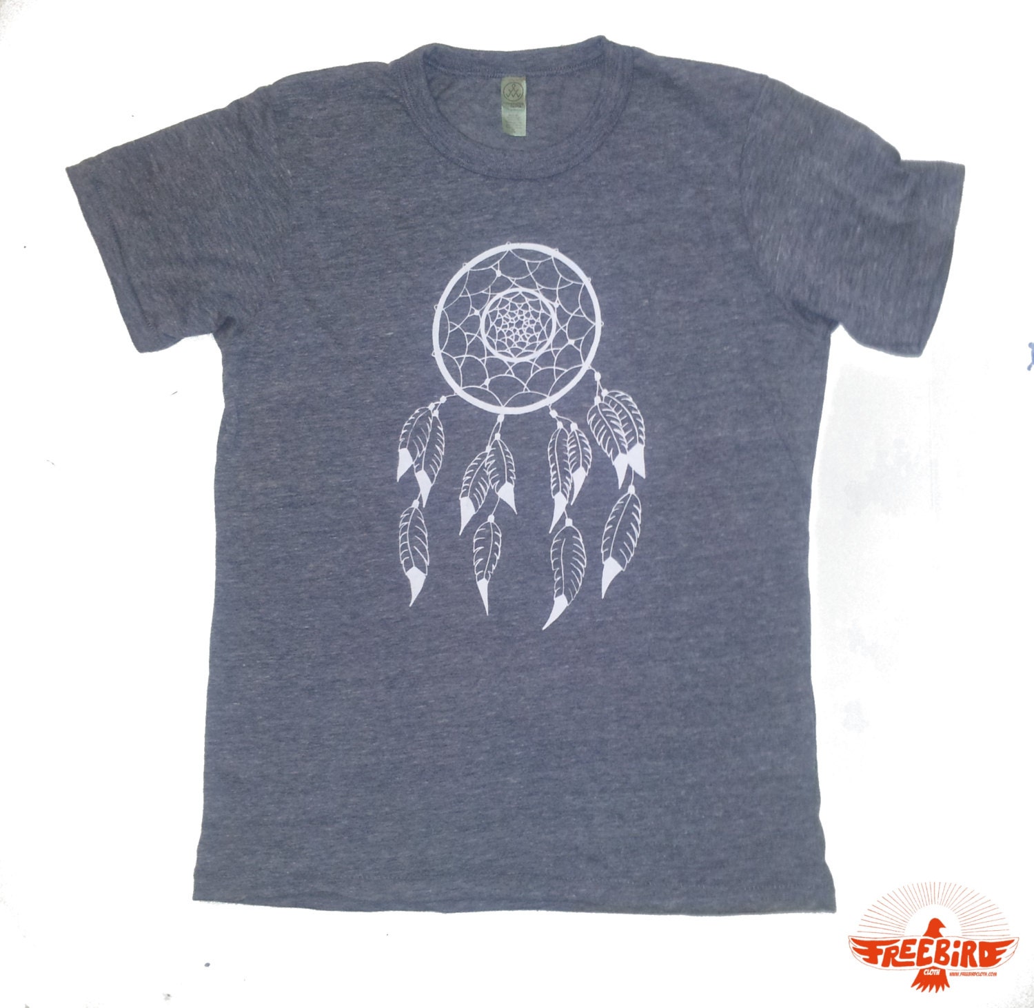 Womens Alternative Apparel- Dream Catcher Print - Unisex Eco Jersey Crew neck Short Sleeve T-Shirt XXS XS S M L XL