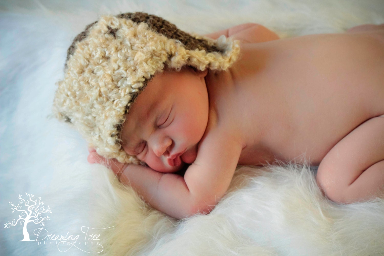 Newborn/Infant Aviator Earflap Photo Prop