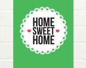Original Art Print "Home Sweet Home" 8 x 10