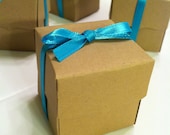 25 - Kraft Brown Favor Box - 1.75" x 1.75" x 1.75"