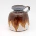 Fat Lava handled vase by VEB Haldensleben (4128A)