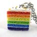 Rainbow Cake Necklace