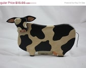 On Sale 20% off Cow, Wall Hanging, Shelf Sitter, Primitive, Barnyard, Farmhouse, Ready to ship.