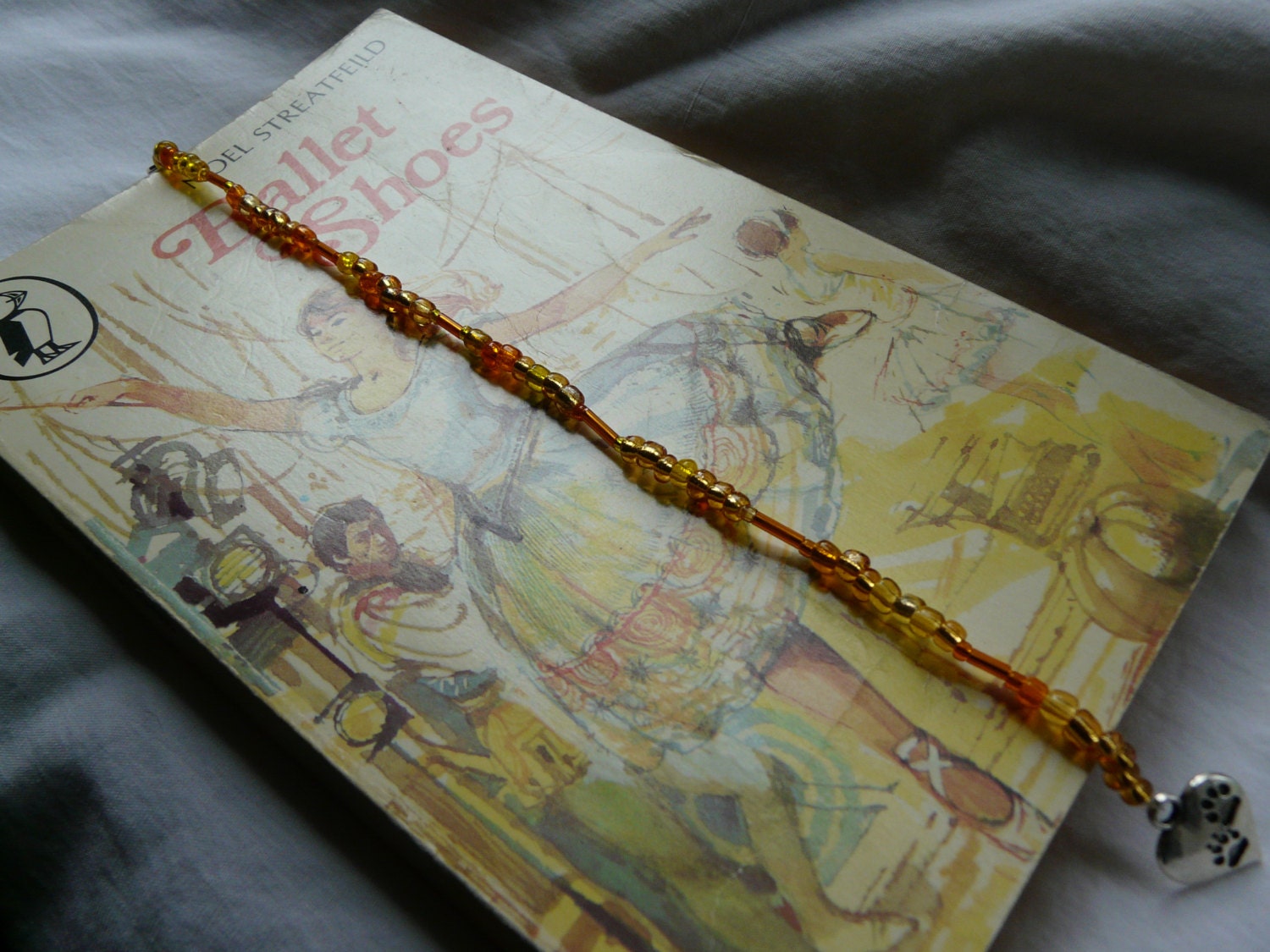 Citrus Beaded Bookmark With Charms - All Proceeds Support My Tiny Dancer