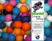 Leaping Sheep all natural  dryer ball RANDOM COLOR SALE    dryer  mommy  diapers  baby