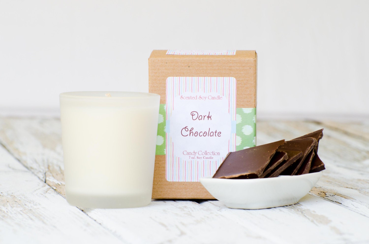 Dark Chocolate Soy Candle - Candy Collection
