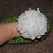 Crocheted Tinkerbell Slippers - Size 0-3, 3-6, 6-12, 12-18