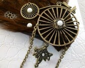Victorian Steampunk Feather Fascinator