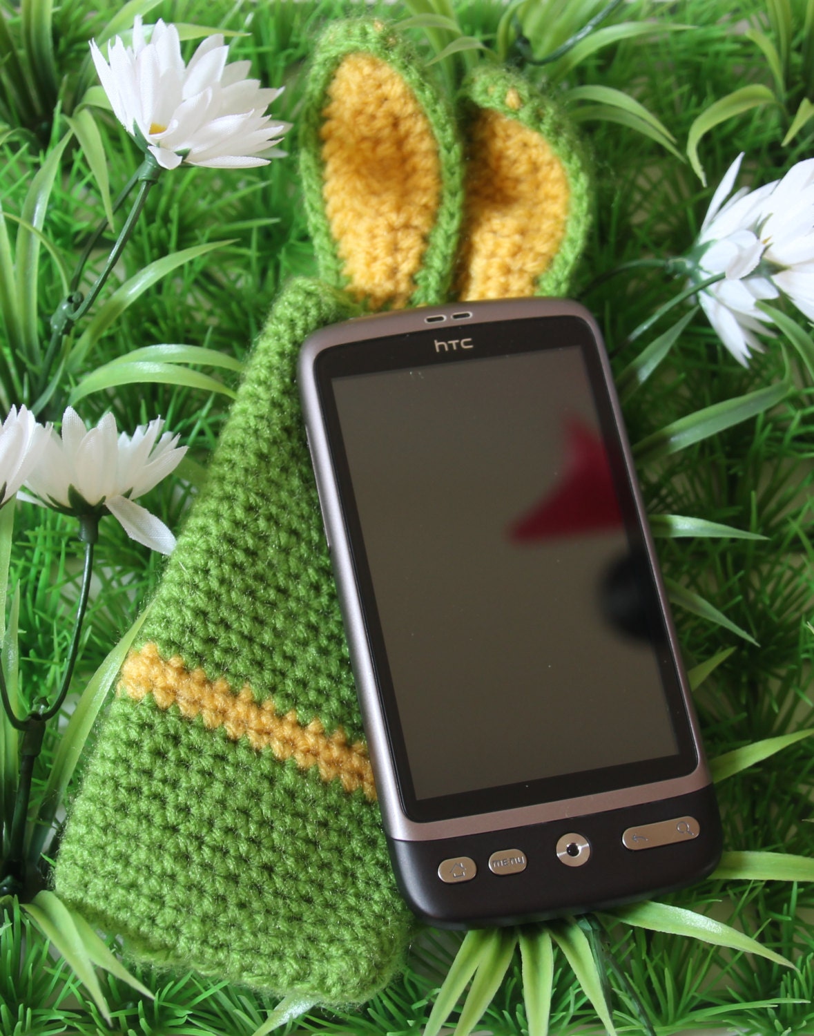 Crocheted smartphone Cover Cozy Case (iPhone and HTC Desire) - Ready to ship