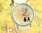 Beautiful Girls Wrist Watch - Ideal Gift "Hold My Hand Picture",Jewelry,Stylish,Chic, Spring Collection