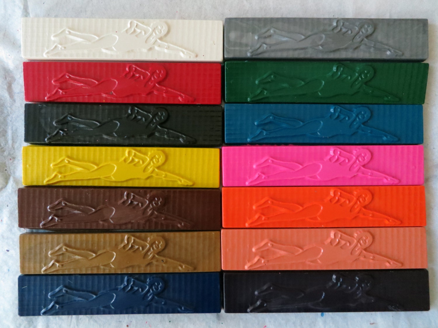 Girls Athlete Swimmer Crayon Set of 14