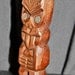 Vintage Maori Teko Teko Statue-Mini Polynesia Paua Shell