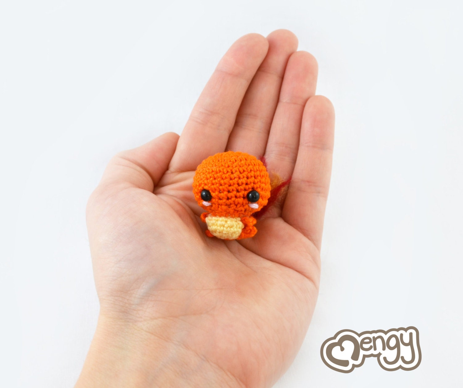 Baby Fire Salamander Mini Amigurumi