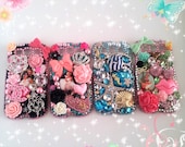 CUSTOM Bling Cases made to order for iphone 5 4s, Samsung Galaxy S3, blackberry, HTC, android, samsung, etc.