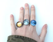 Planet Rings in Earth and Jupiter / More Coming Soon - glowwormshop