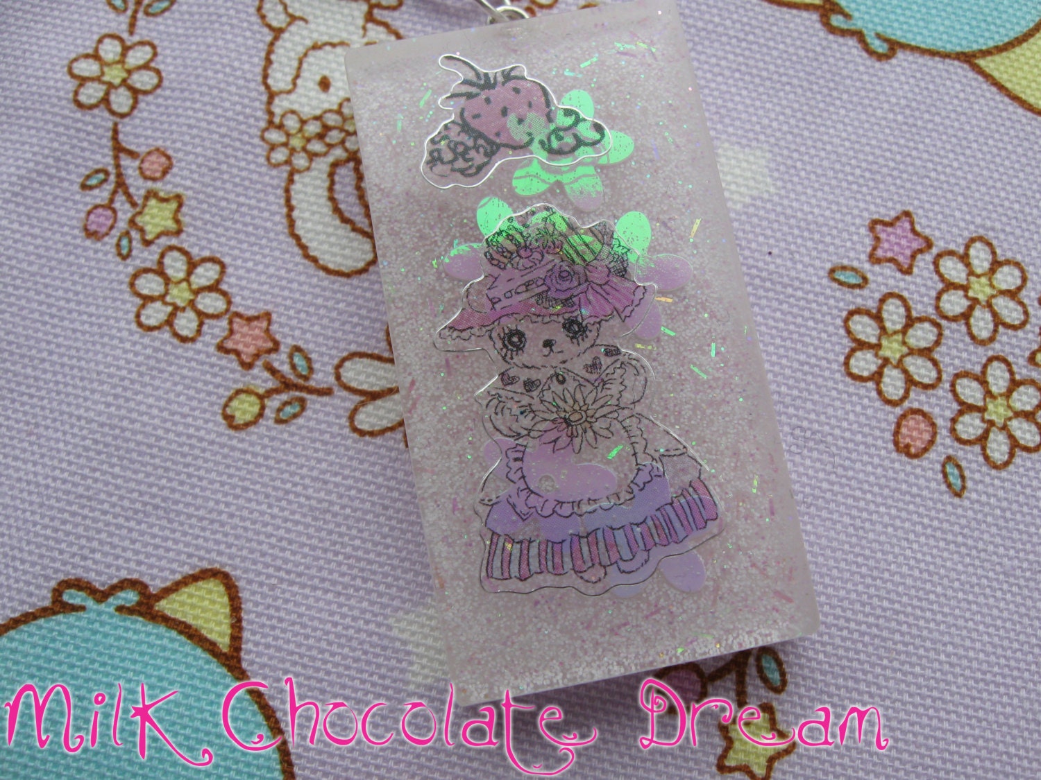 Kawaii Lolita Bear Resin Necklace