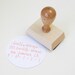 Custom Address Stamp - 2 1/4" hand calligraphy return address rubber stamp - personalized